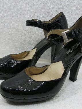 Michael Kors Croco Print Patent Leather Heels Women's Fashion Footwear sz 8.5